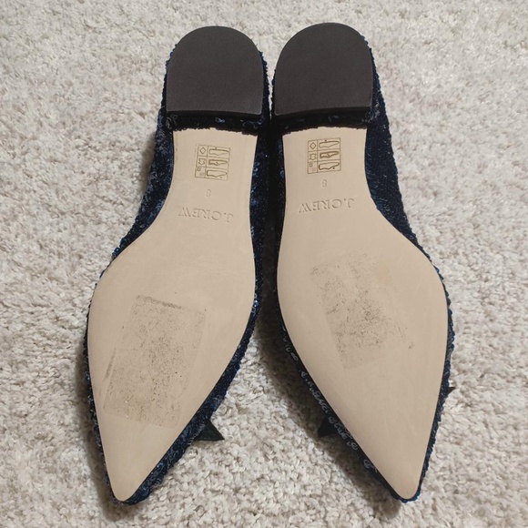 NWOB J Crew Star Embellished Sequin Pointed Toe Flats - Picture 8 of 8